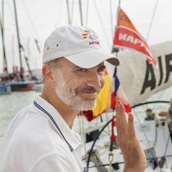 El Rey Felipe VI participando en la segunda jornada de regatas en Palma
