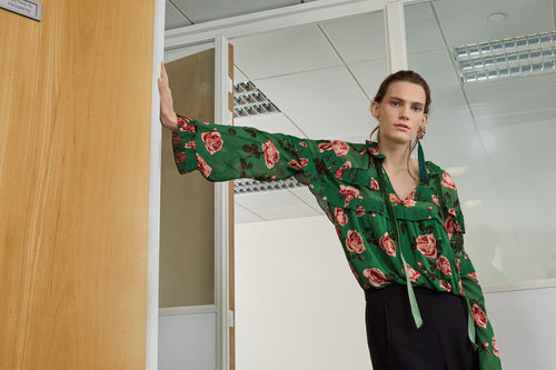 Camisa de estampado de flores de Uterqüe otoño/invierno 2017/2018
