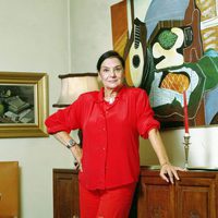 Nati Mistral en su casa