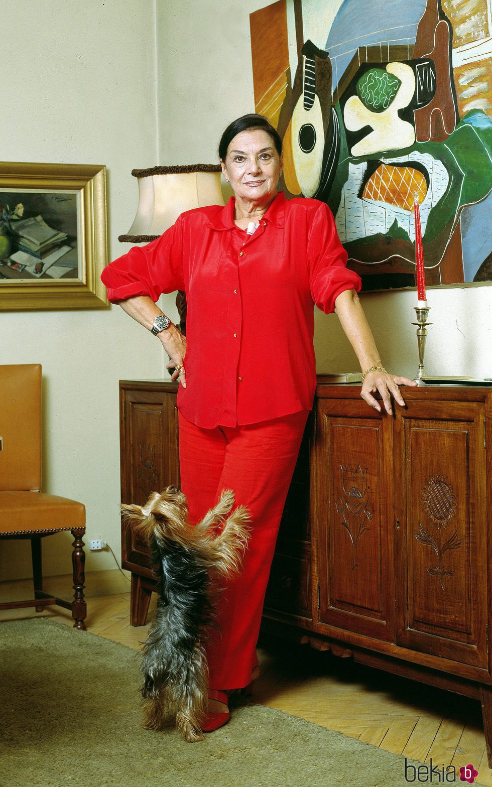 Nati Mistral en su casa