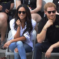 El Príncipe Harry y Meghan Markle muy felices en los Invictus Games de Toronto
