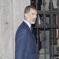 El Rey Felipe en el funeral de su tutora Pura Sotillo