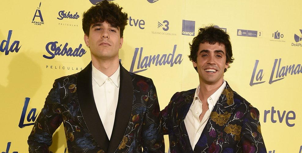 Javier Calvo y Javier Ambrossi en el estreno de 'la llamada'