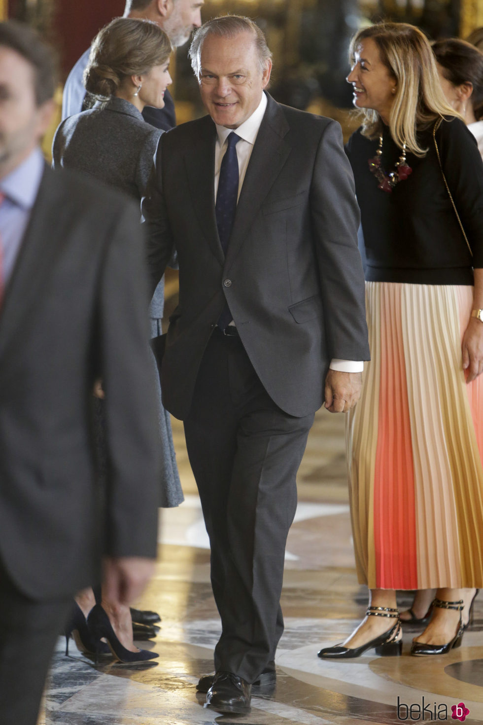 Pedro Piqueras en la recepción del Día de la Hispanidad 2017