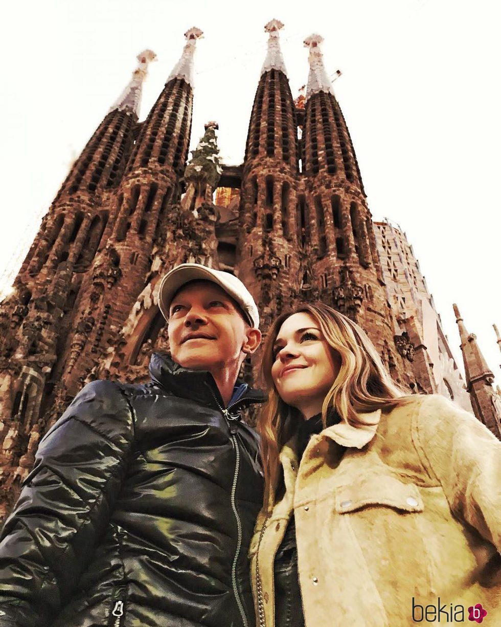 Antonio Banderas con su hija Stella del Carmen de viaje en Barcelona