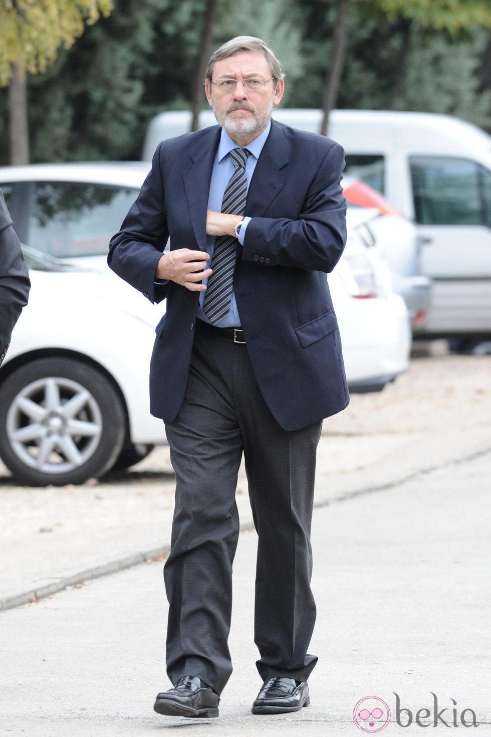 Jaime Lissavetzky en el funeral de Ernesto Botella