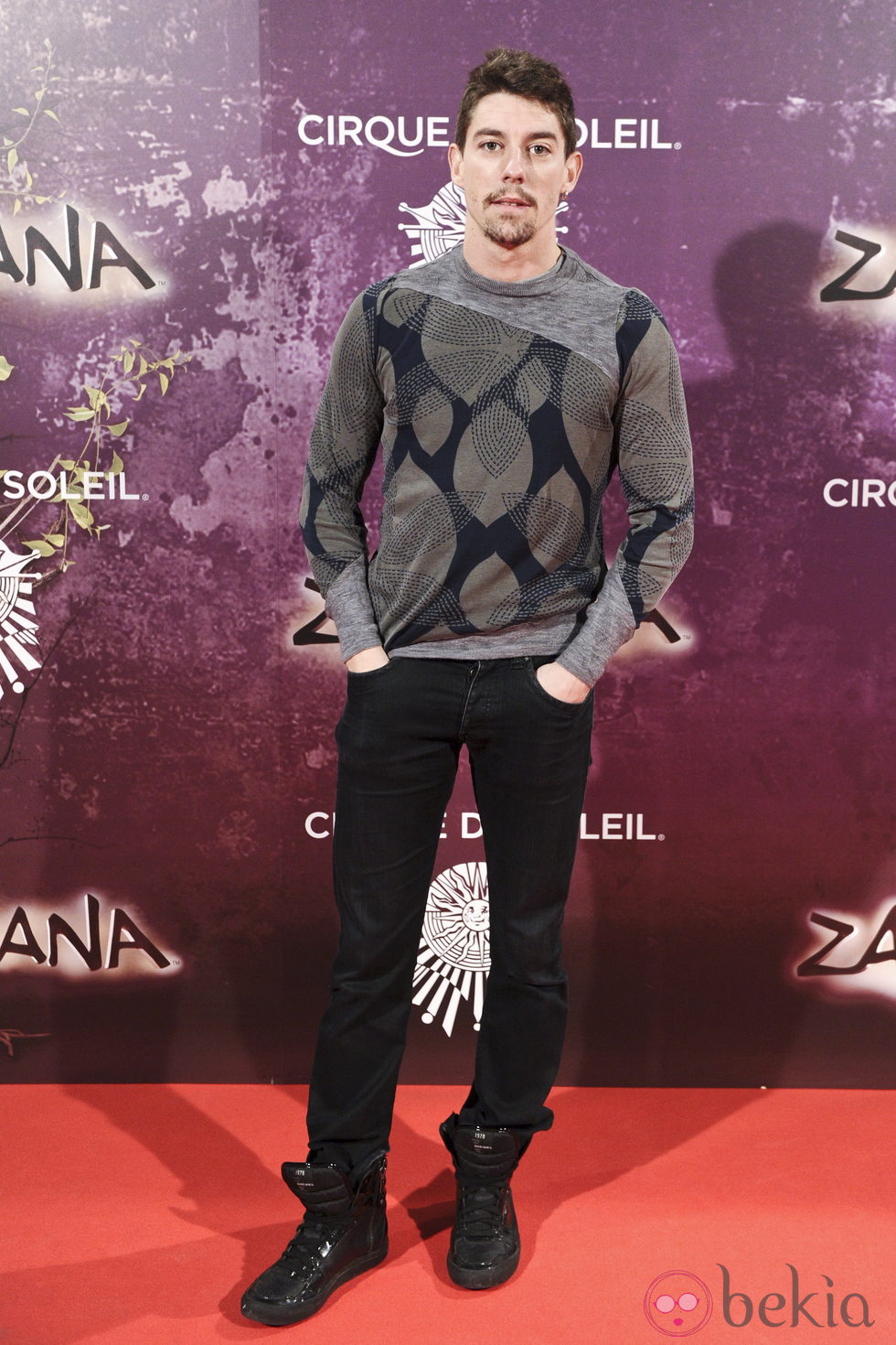 Adrián Lastra en el estreno de Zarkana