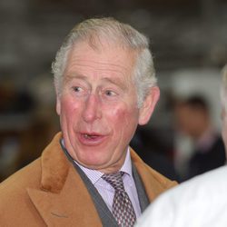 El Príncipe Carlos de Inglaterra en un acto público