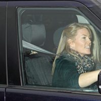 Autumn Phillips en el almuerzo de Navidad 2017 en Buckingham Palace