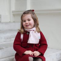 La Princesa Carlota en su primer día de guardería
