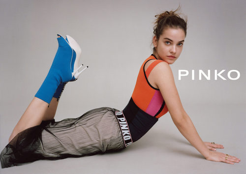 Falda de tul de la colección de Pinko protagonizada por Barbara Palvin