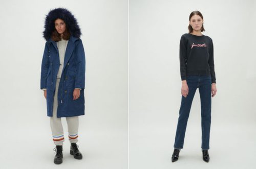 Parka azul marina de la colección Fantastic de Alexa Chung 2018