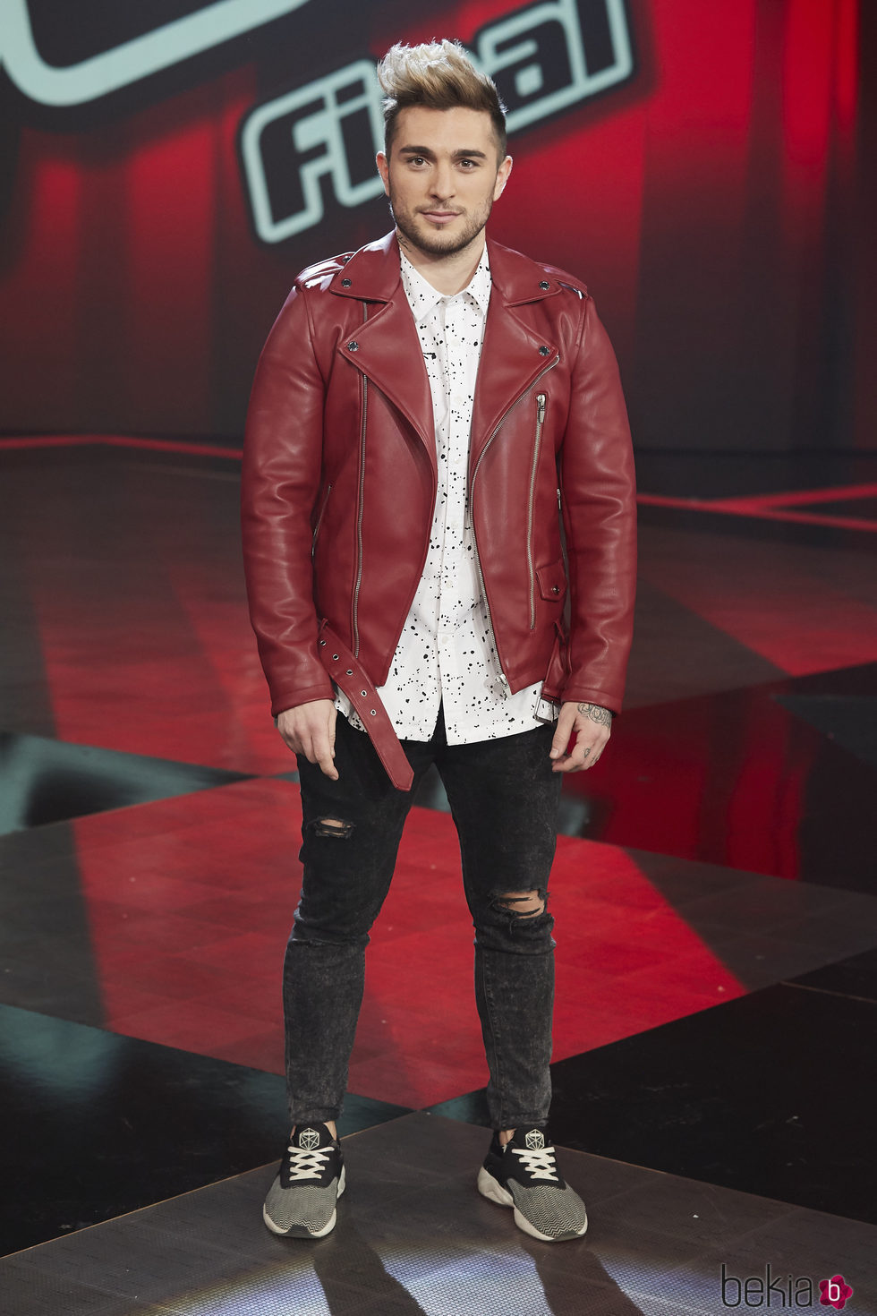 Samuel Cuenda posa en la final de 'La Voz'