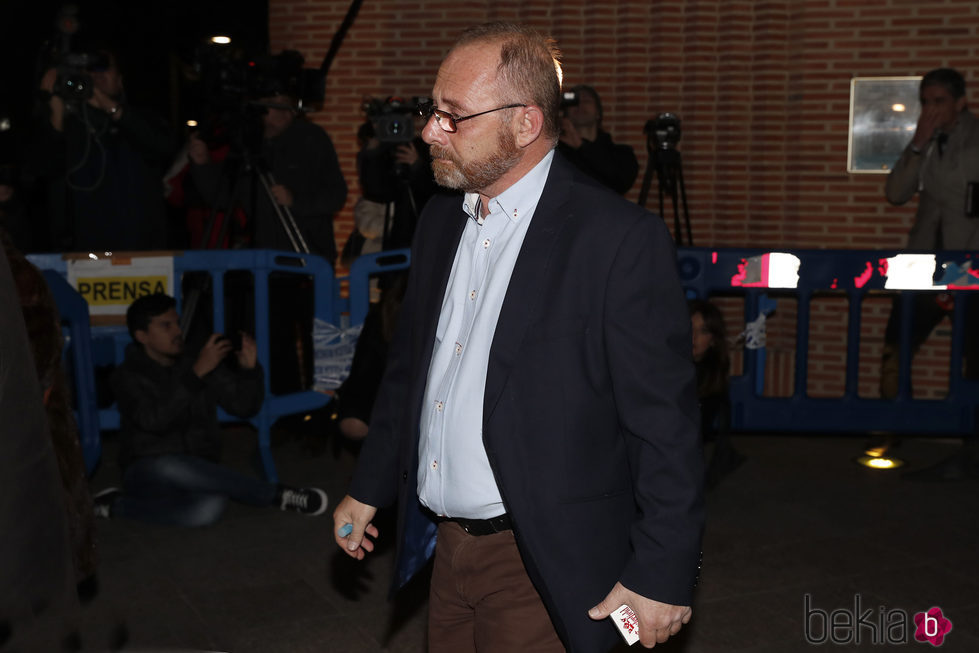 Antonio del castillo en la misa funeral de Diana Quer