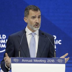 El Rey Felipe en el Foro de Davos-2018