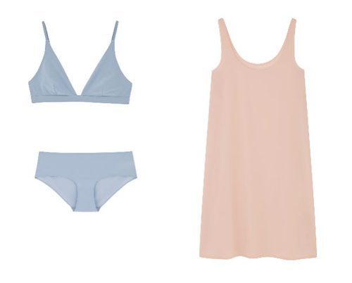Conjunto de ropa interior y camisón de COS de la temporada primavera/verano 2018