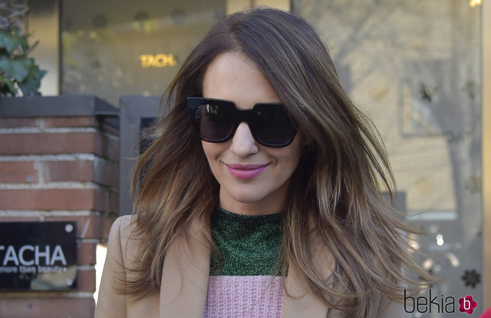 Paula Echevarría tras salir de un conocido centro de belleza