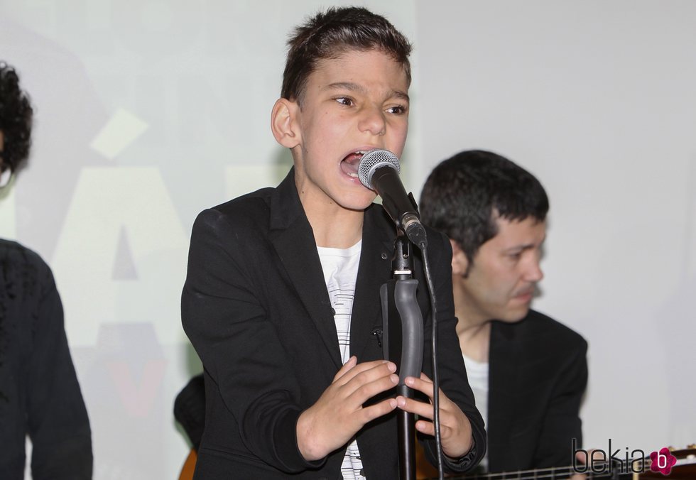 Adrián Martín en la presentación de su disco 'Lleno de vida'
