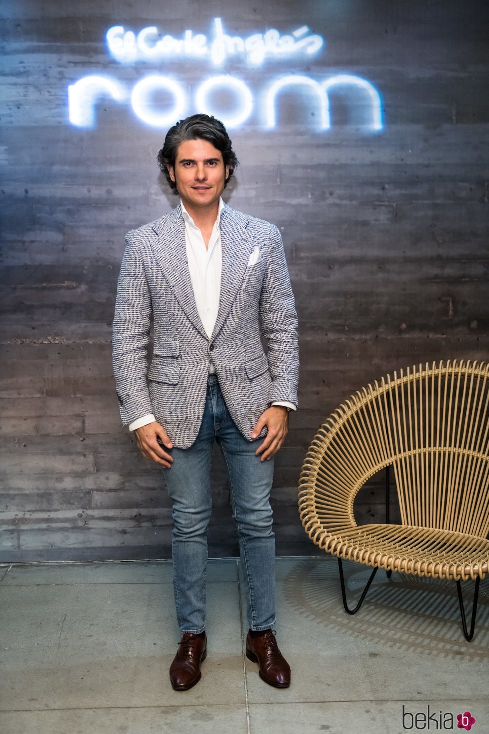 Julián Porras en la presentación de una línea de decoración