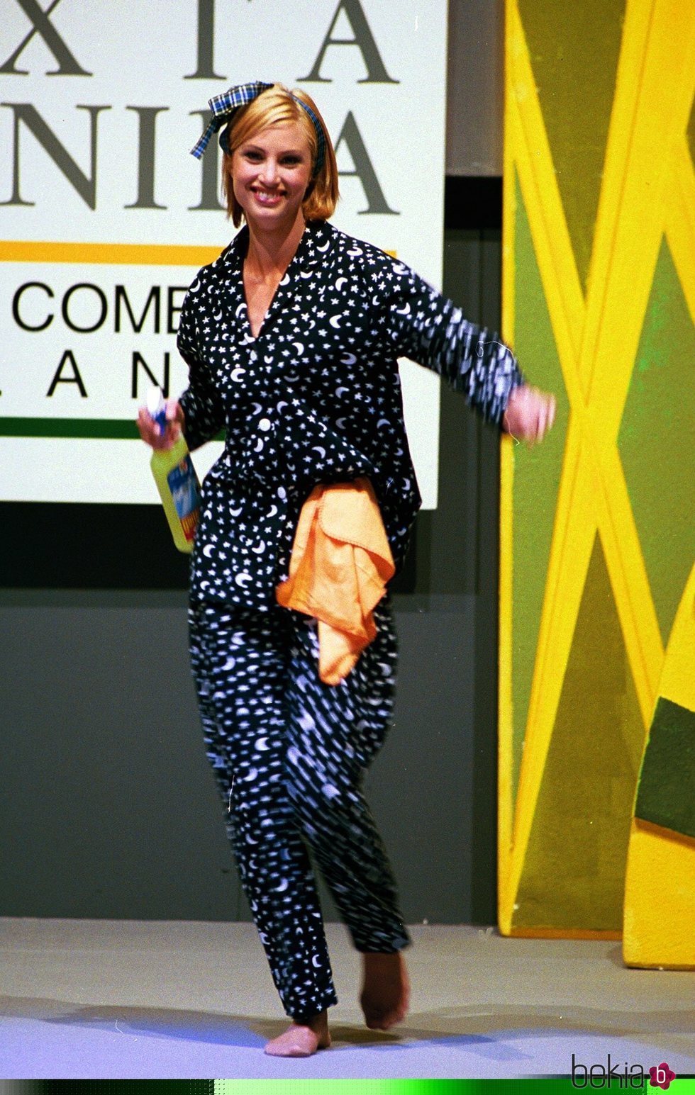Eva Sannum en pijama