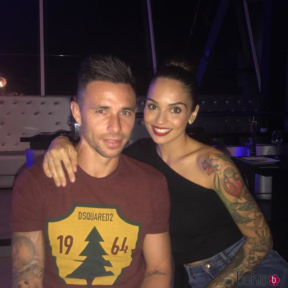 María Hernández y Rubén Castro posando juntos