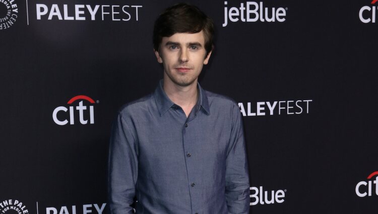 Freddie Highmore en un acto promocional de 'The Good Doctor'