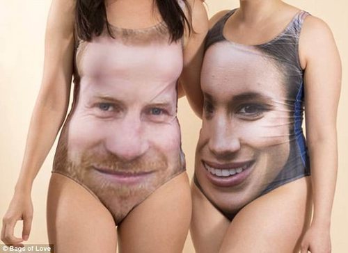 Bañadores de 'Bags of Love' con motivo de la boda entre el Príncipe Harry y Meghan Markle