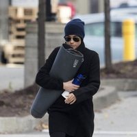 Meghan Markle, muy seria tras una clase de yoga