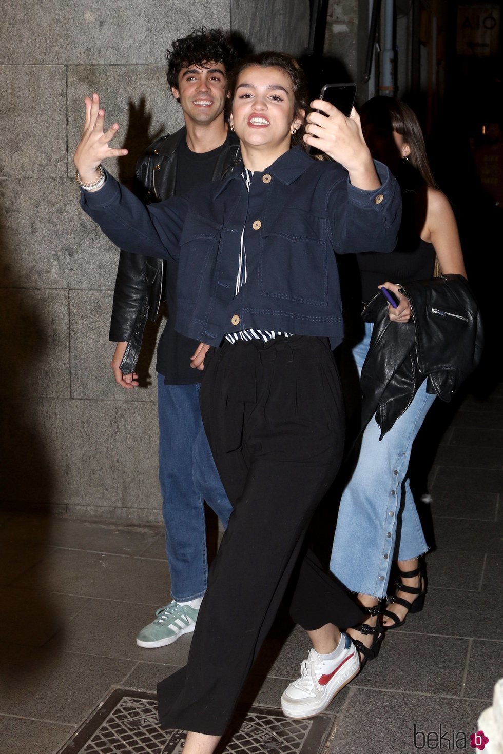 Amaia Romero acudiendo a ver el musical 'La Llamada'