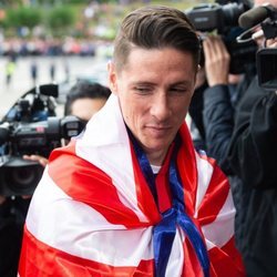 Fernando Torres en la celebración del Atlético de Madrid