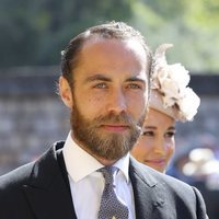 Primer plano de James Middleton en la boda del Príncipe Harry y Meghan Markle