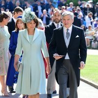 Michael y Carole Middleton acuden a la boda del Príncipe Harry y Meghan Markle