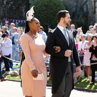 Serena Williams junto a su marido en la boda del Príncipe Harry y Meghan Markle