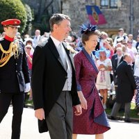 La Princesa Ana y Sir Timothy Laurence en la boda del Príncipe Harry y Meghan Markle