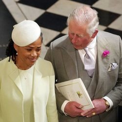 Doria Ragland y el Príncipe Carlos en la boda del Príncipe Harry y Meghan Markle