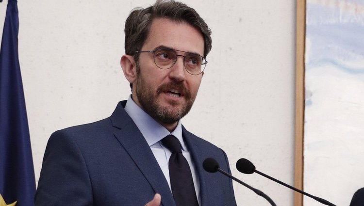 Màxim Huerta dando su primer discurso como Ministro de Cultura y Deportes