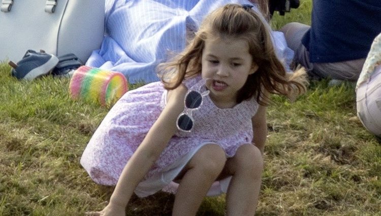 La Princesa Carlota en un torneo de polo