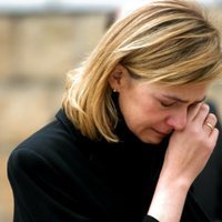 La Infanta Cristina llorando