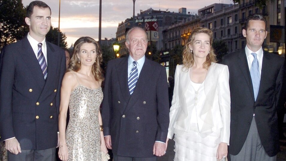 Los Reyes Felipe y Letizia, el rey Juan Carlos, el Infanta Cristina e Iñaki Urdangarin en los Premios Laureus 2006