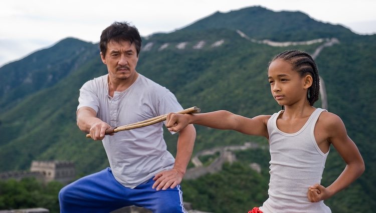 Jaden Smith con Jackie Chan en 'The Karate Kid'