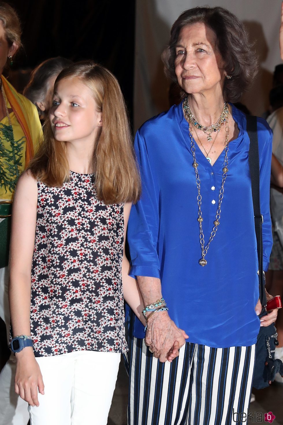La Princesa Leonor y la Reina Sofía en el concierto de Ara Malikian en Mallorca