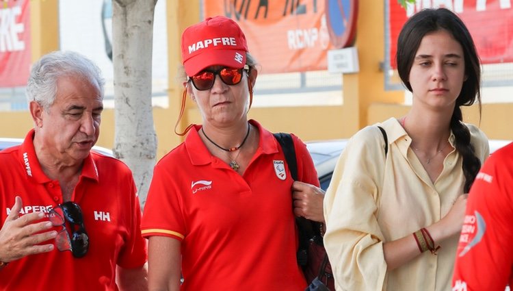 La Infanta Elena y Victoria Federica de Marichalar en la Copa del Rey de Vela 2018