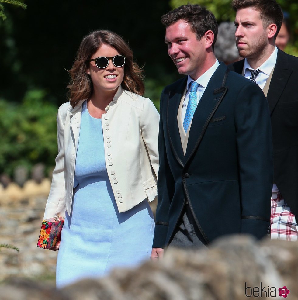 La Princesa Eugenia de York y Jack Brooksbank en la boda de Charlie van Straubenzee y Daisy Jenks