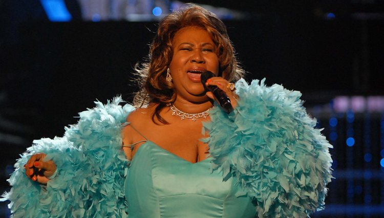 Aretha Franklin cantando en su propio homenaje en Los Ángeles