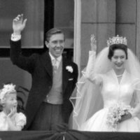 La Princesa Margarita y Anthony Armstrong-Jones el día de su boda