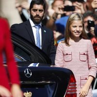 La Infanta Sofía en su primera visita oficial a Covadonga