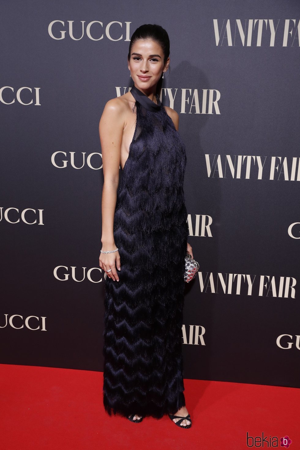 Sandra Gago en la alfombra de la fiesta de Vanity Fair 2018