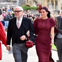 Demi Moore en la boda de Eugenia de York y Jack Brooksbank