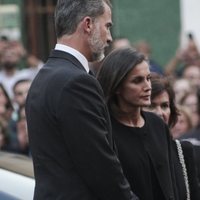 Los Reyes Felipe y Letizia con Francina Armengol en el funeral por las víctimas de las inundaciones en Mallorca