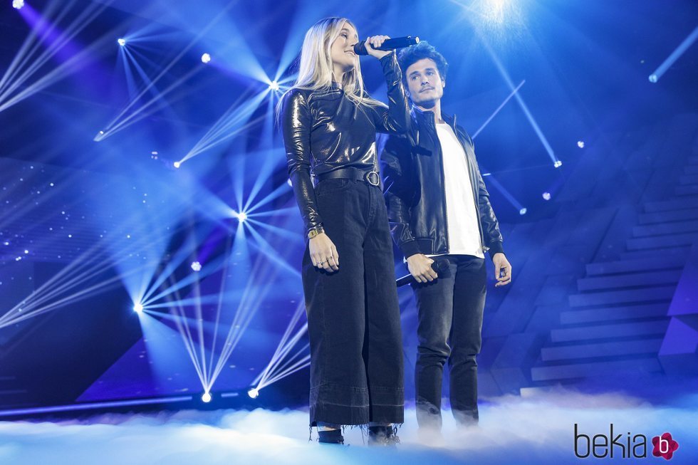 María y Miki durante su actuación en la Gala 4 de 'OT 2018'